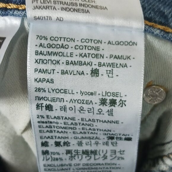 Levi's 505 Regular Fit Straight Leg Jeans 32x31 - Picture 7 of 8